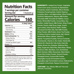 Flimeal GreenTea Matcha Protein Shake Pouch, With Crunchy Protein Balls (7 Packs X 1.59 oz)