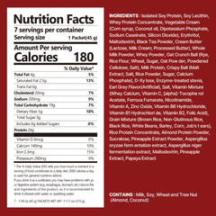 Flimeal Milk Tea Protein Shake Pouch, With Crunchy Protein Balls (7 Packs X 1.59 oz)