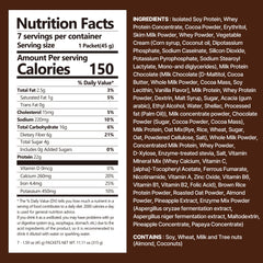Flimeal Chocolate Protein Shake Pouch, With Crunchy Protein Balls (7 Packs X 1.59 oz)