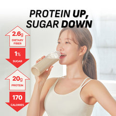 Flimeal Black Sesame Protein Shake Pouch, With Crunchy Protein Balls (7 Packs X 1.59 oz)