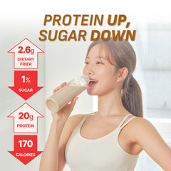 Flimeal Brown 17 Grains Protein Shake Pouch, With Crunchy Protein Balls (7 Packs X 1.59 oz)