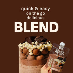 Flimeal Chocolate Protein Shake Pouch, With Crunchy Protein Balls (7 Packs X 1.59 oz)