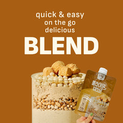 Flimeal Brown 17 Grains Protein Shake Pouch, With Crunchy Protein Balls (7 Packs X 1.59 oz)