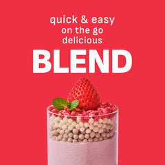 Flimeal Strawberry Protein Shake Pouch, With Crunchy Protein Balls (7 Packs X 1.59 oz)