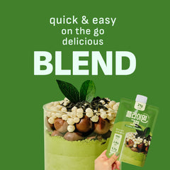 Flimeal GreenTea Matcha Protein Shake Pouch, With Crunchy Protein Balls (7 Packs X 1.59 oz)