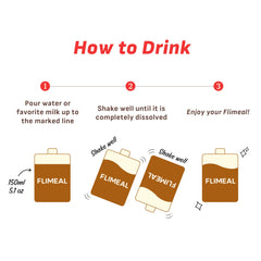 Flimeal Brown 17 Grains Protein Shake Pouch, With Crunchy Protein Balls (7 Packs X 1.59 oz)