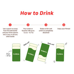 Flimeal GreenTea Matcha Protein Shake, With Crunchy Protein Balls (22.22oz)