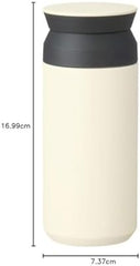 KINTO 20932 Travel Tumbler, 11.8 fl oz (350 ml), White, Double Wall Vacuum Construction, Heat and Cold Retention