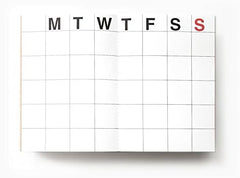 JSTORY Small Monthly Planner Set of 2 Stitch Bound Flat Lay Compact Handy Year Round Flexible Cover Goal/Time Organizer Thick Paper Eco Friendly Customizable A6 16 Months 18 Sheets Each Kraft