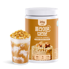 Flimeal Brown 17 Grains Protein Shake, With Crunchy Protein Balls (22.22oz)