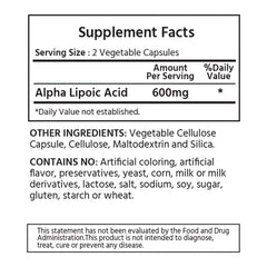 Alpha Lipoic Acid 600mg