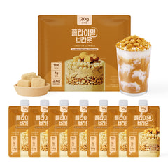 Flimeal Brown 17 Grains Protein Shake Pouch, With Crunchy Protein Balls (7 Packs X 1.59 oz)