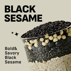 Flimeal Black Sesame Protein Shake Pouch, With Crunchy Protein Balls (7 Packs X 1.59 oz)