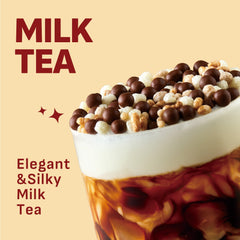 Flimeal Milk Tea Protein Shake Pouch, With Crunchy Protein Balls (7 Packs X 1.59 oz)