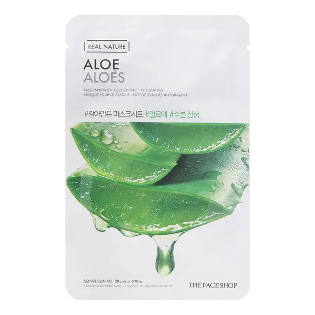 THE FACE SHOP - Real Nature Face Mask 1pc (20 Types) 20g