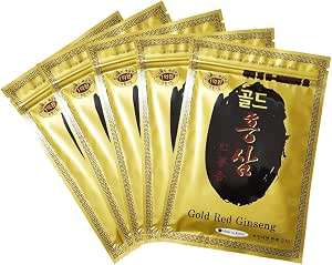 Gold Red Ginseng wellness patches, 100 adhesive patches in 5 packs