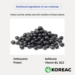 Korean Roasted Black Soy Bean Powder 300g(10.6 oz), 100% Natural, Nourishing Black Food, Rich &amp; Savory, 검은콩가루 (300g(10.6 oz)_1Pack)