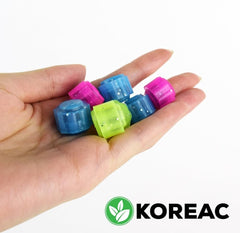 Korean Traditional Play Game 6PCS (3 Sets) Gonggi Jack Stone Pebbles Set w/Round Case