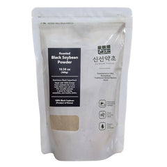 Korean Roasted Black Soy Bean Powder 300g(10.6 oz), 100% Natural, Nourishing Black Food, Rich &amp; Savory, 검은콩가루 (300g(10.6 oz)_1Pack)