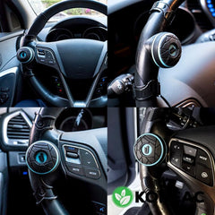 Easy Turn Plus Concept Safe Slim Power Handle Car Vehicle Steering Wheel Spinner Knob_Blue
